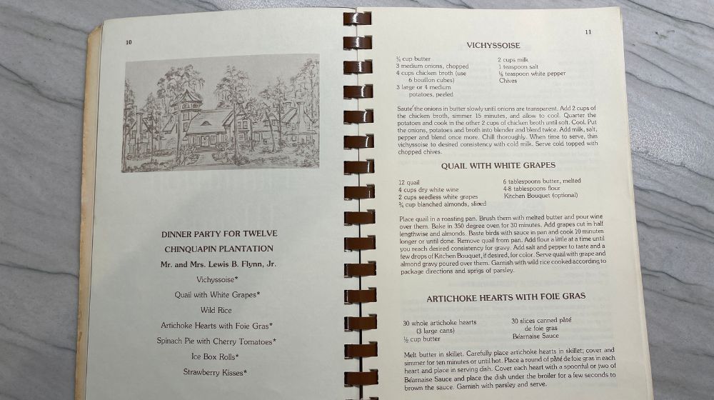 picture of the Pines and Plantations Cookbook receipe